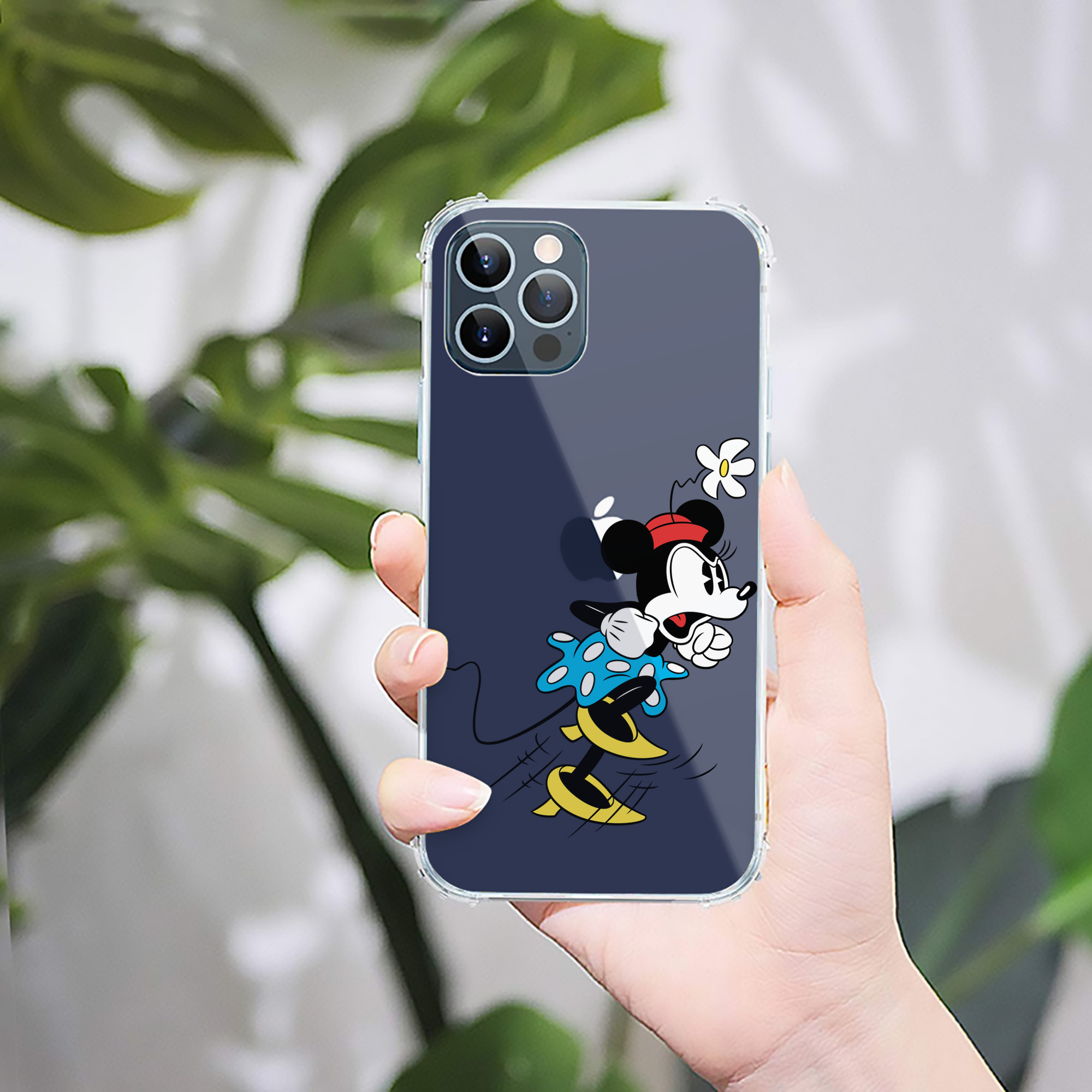（画像用） ミッキーマウス Mickey Mouse 【iPhone 12シリーズ対応】透明スマホケース（クリアソフトケース）